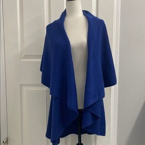 Shawl Vest  Blue Warm & Versatile Sz:  OS